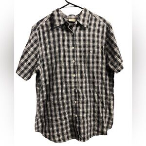 Classic Elements womens short sleeve button down Camp Shirt Casual Size 18W